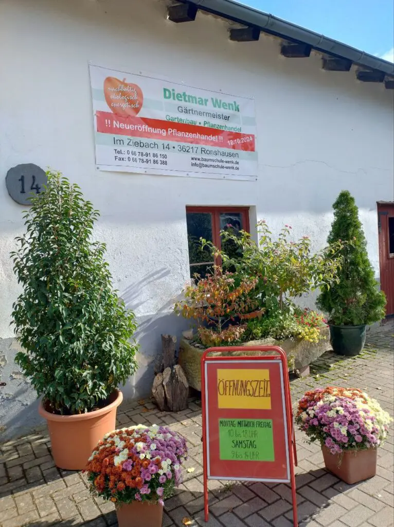 Pflanzenhof Dietmar Wenk, 36217 Ronshausen Neueröffnung 